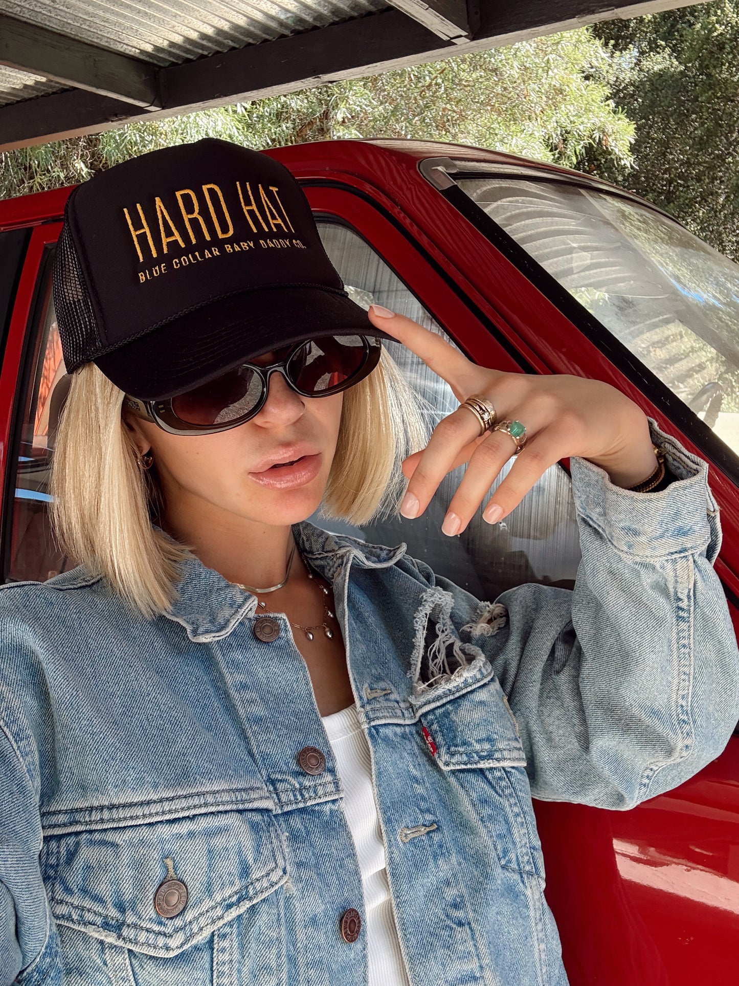Hard Hat Foam Trucker