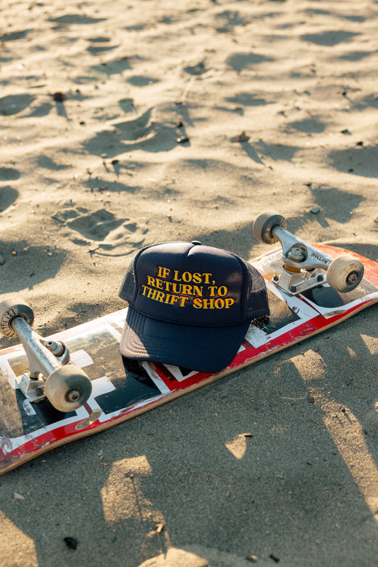 If Lost, Return to Thrift Shop Trucker